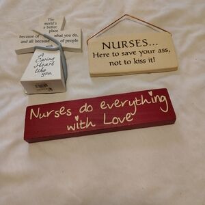Nurse Themed Decorative Signs